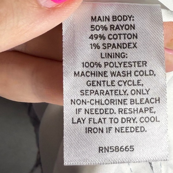 Melrose and Market Women’s Plaid Seersucker Blazer Light Blue White Size Small - Picture 7 of 10